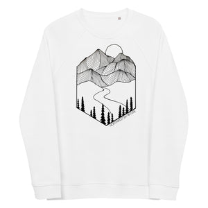 Passing Through Unisex Organic Raglan Crewneck Sweater