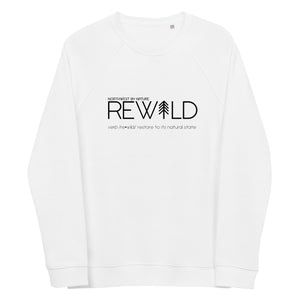 REWILD Unisex Organic Raglan Crewneck Sweater