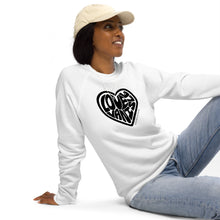 Load image into Gallery viewer, Love Van Isle Unisex Organic Raglan Crewneck Sweater
