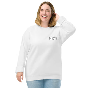 NWN Unisex Organic Raglan Crewneck Sweater