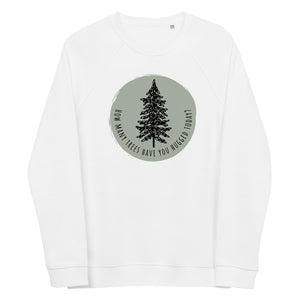 Tree Hugger Unisex Organic Raglan Crewneck Sweater