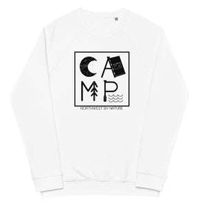 CAMP Unisex Organic Raglan Crewneck Sweater