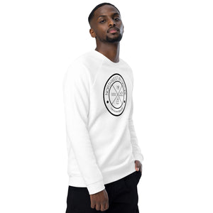 Circle Logo Unisex Organic Raglan Crewneck Sweater