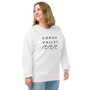 Comox Valley Unisex Organic Raglan Crewneck Sweater