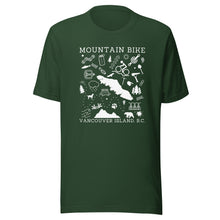 Load image into Gallery viewer, Mountain Bike Vancouver Island Unisex T-shirt
