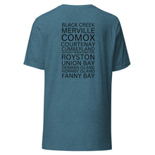 Load image into Gallery viewer, The Comox Valley Places Unisex T-shirt
