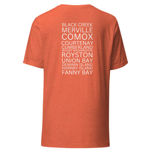 The Comox Valley Places Unisex T-shirt
