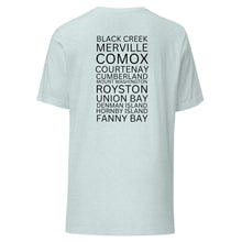 Load image into Gallery viewer, The Comox Valley Places Unisex T-shirt
