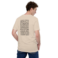 Load image into Gallery viewer, The Comox Valley Places Unisex T-shirt
