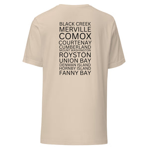 The Comox Valley Places Unisex T-shirt