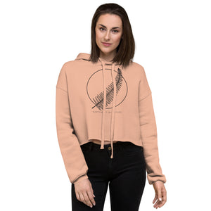 Western Sword Fern Crop Hoodie