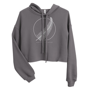 Western Sword Fern Crop Hoodie