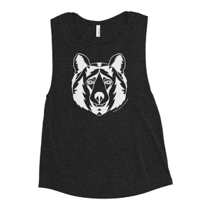 Firry Bear Ladies’ Muscle Tank