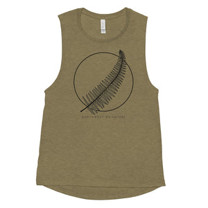 Western Sword Fern Ladies’ Muscle Tank