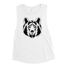 Load image into Gallery viewer, Firry Bear Ladies’ Muscle Tank
