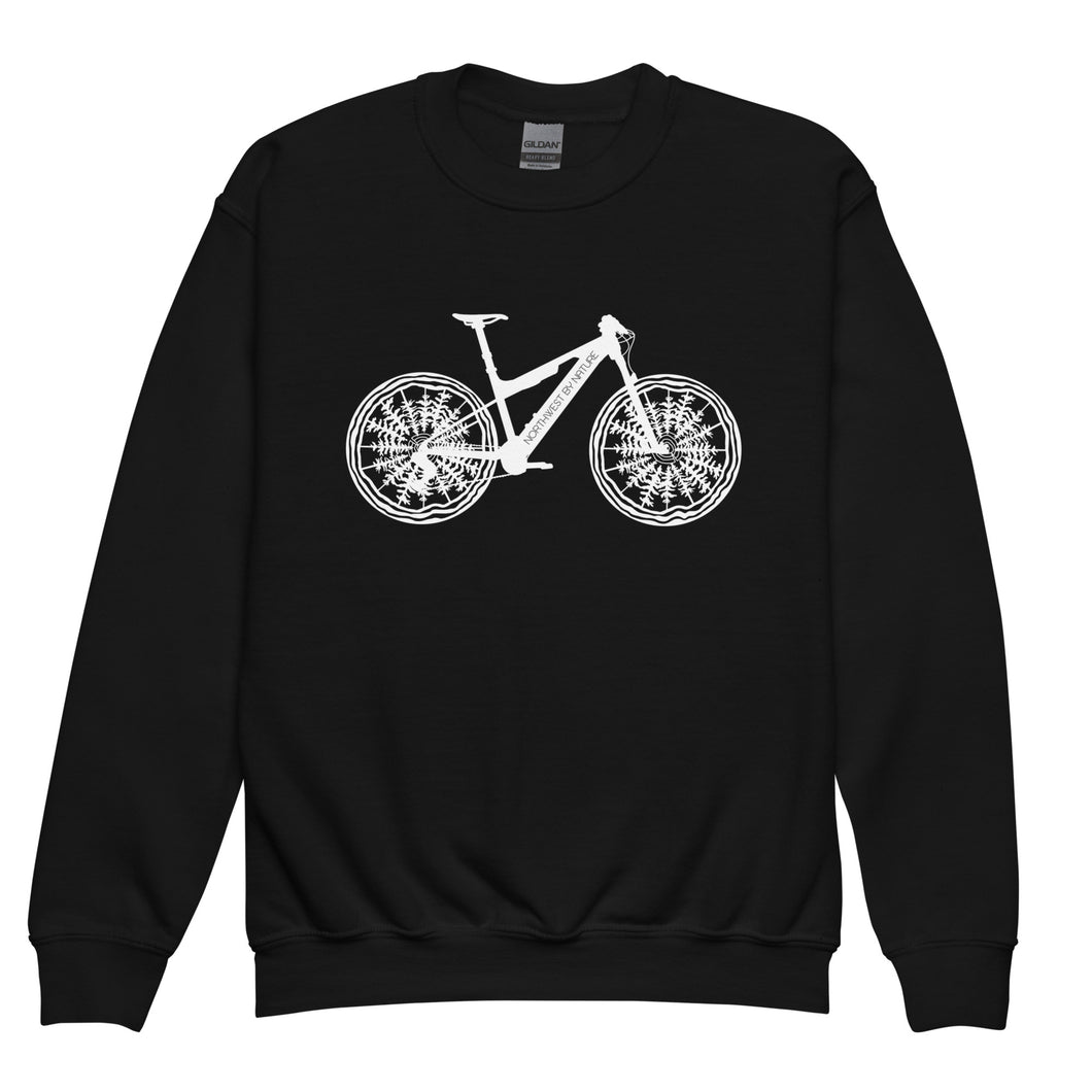 Forest Bike Youth Crewneck