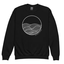 Load image into Gallery viewer, Circle Waves Youth Crewneck Sweatshirt
