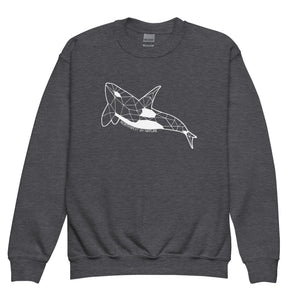 Geo Orca Youth Crewneck Sweatshirt