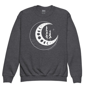 Moon Phases Youth Crewneck Sweatshirt