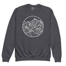 Load image into Gallery viewer, Circle Mountains Youth Crewneck Sweatshirt
