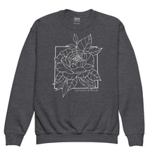 Load image into Gallery viewer, Peony Youth Crewneck Sweatshirt
