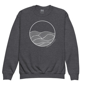 Circle Waves Youth Crewneck Sweatshirt