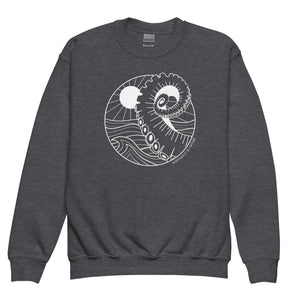 Giant Pacific Octopus Youth Crewneck Sweatshirt