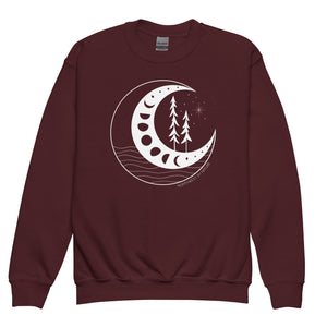 Moon Phases Youth Crewneck Sweatshirt