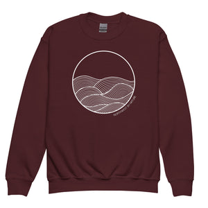 Circle Waves Youth Crewneck Sweatshirt