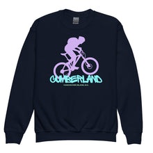 Load image into Gallery viewer, Cumberland Biker Youth Crewneck Sweatshirt
