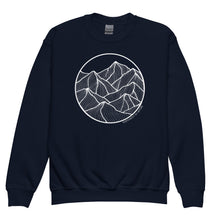 Load image into Gallery viewer, Circle Mountains Youth Crewneck Sweatshirt
