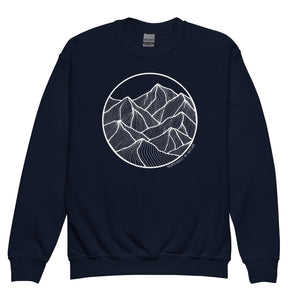 Circle Mountains Youth Crewneck Sweatshirt