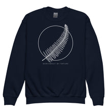 Load image into Gallery viewer, Western Sword Fern Youth Crewneck Sweatshirt
