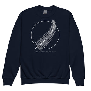 Western Sword Fern Youth Crewneck Sweatshirt
