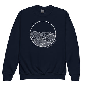 Circle Waves Youth Crewneck Sweatshirt