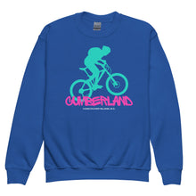 Load image into Gallery viewer, Cumberland Biker Youth Crewneck Sweatshirt
