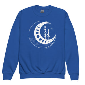 Moon Phases Youth Crewneck Sweatshirt