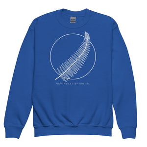 Western Sword Fern Youth Crewneck Sweatshirt