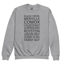 Load image into Gallery viewer, Local Places Youth Crewneck Sweatshirt
