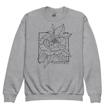 Load image into Gallery viewer, Peony Youth Crewneck Sweatshirt
