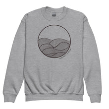 Load image into Gallery viewer, Circle Waves Youth Crewneck Sweatshirt
