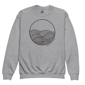 Circle Waves Youth Crewneck Sweatshirt