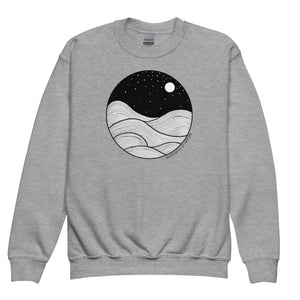 Midnight Waves Youth Crewneck Sweatshirt