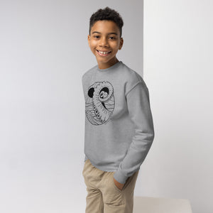 Giant Pacific Octopus Youth Crewneck Sweatshirt