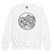 Load image into Gallery viewer, Circle Mountains Youth Crewneck Sweatshirt
