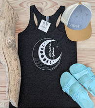 Load image into Gallery viewer, Moon Phases Women&#39;s Racerback Tank
