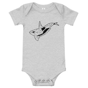 Geo Orca baby onesie