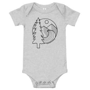 Adventure Awaits baby onesie