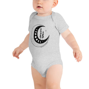 Moon Phases Baby Onesie