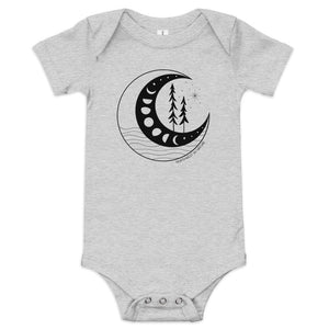 Moon Phases Baby Onesie